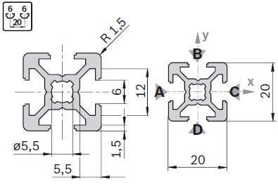 力士樂(lè)支撐型材3842992888圖紙